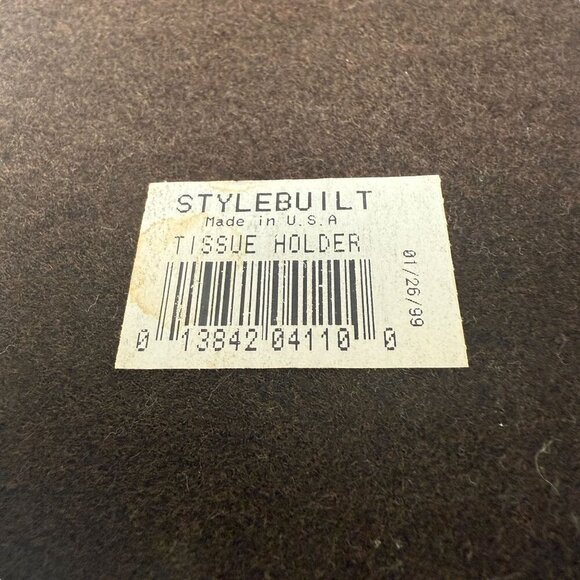 Vintage Tissue Box Holder Stylebuilt Metal Basket Tray Goldtone Bath Accessory - Picture 6 of 10